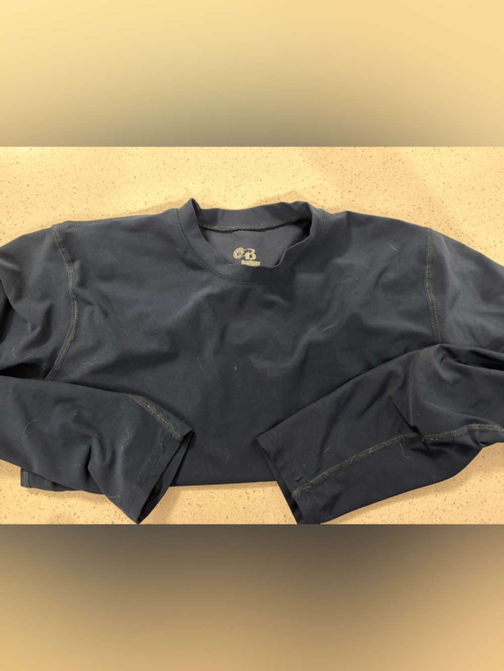 Badger Athletic Navy Long Sleeve Kids Tee